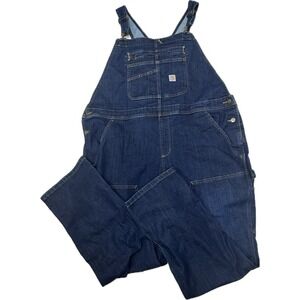 Carhartt Men's Denim Blue Duck Bib Overalls XXL. Size 20